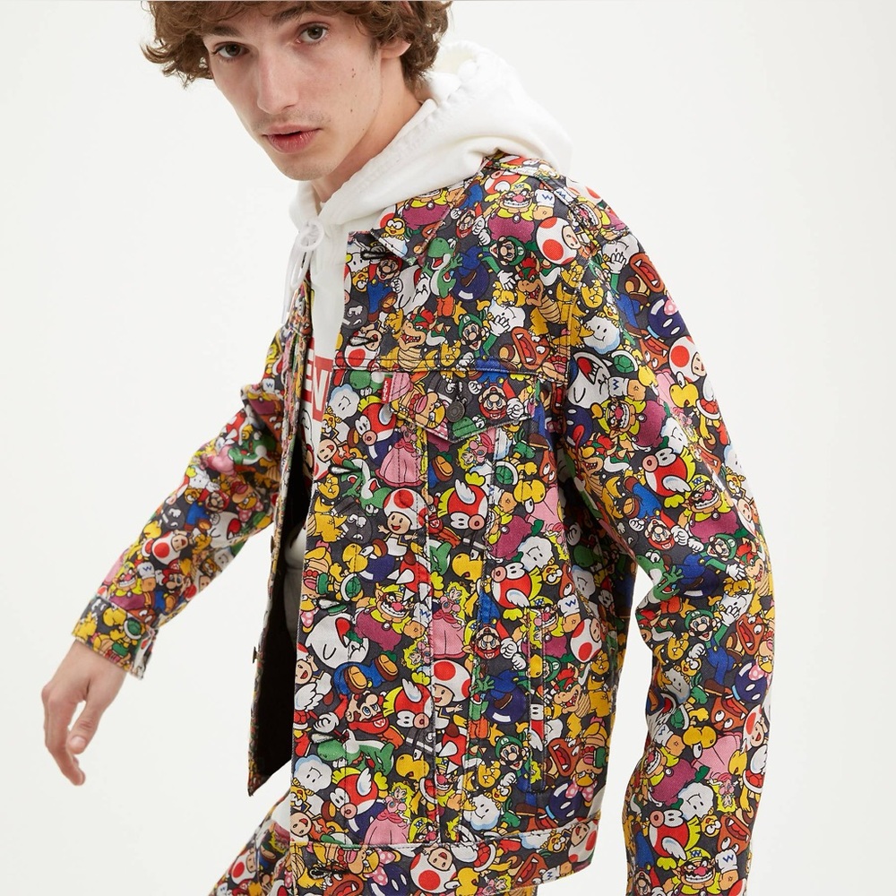 NWT Levi’s x Nintendo Super Mario Collab Denim Jacket